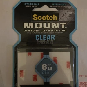 Scotch transparente Montagestreifen 1 Zoll x 3 Zoll - Bild 1 von 1
