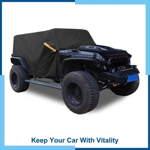 1Pc Cab Car Cover for Jeep Wrangler JK JL Hardtop 4 door 2007-2021 W/Door Zipper - Picture 1 of 8