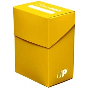 Ultra Pro Deck Box - Trading Card Storage- Yellow - 80+ - Pokemon/ Yugioh/ MTG - Picture 1 of 2