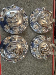 DODGE PICKUP 2500 14-18 AND 3500 13-18 CHROME CENTER CAPS - SET 4 - 04726279AA - Picture 1 of 14