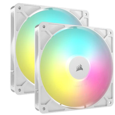 CORSAIR RS140 ARGB White 2er-Pack | 140mm Gehäuselüfter - Bild 1 von 4