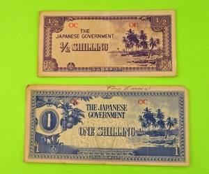 Oceanía OC - 1 y 1/2 chelín - Segunda Guerra Mundial Japón Ocupación Papúa Nueva Guinea Dinero - Imagen 1 de 2