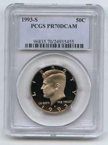 1993 S 50C Kennedy Half Dollar Proof PCGS PR70DCAM - Picture 1 of 1