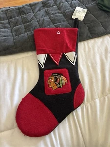Chicago Blackhawks Holiday 17" Christmas Stocking NHL! Team Logo New Felt - Picture 1 of 5