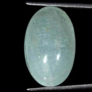 16.80Cts Natural Brazil Aquamarine Oval Cabochon Loose Gemstone - Picture 1 of 5