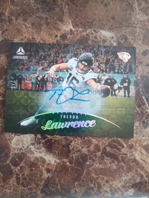 2025/2023 Luminance Green Trevor Lawrence Auto #’d 2/3! Jacksonville Jaguars SP - Image 1 of 3