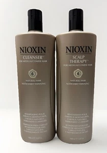 nioxin #6 cleanser shampoo & scalp therapy for med/coarse hair 33.8oz ea - Picture 1 of 3