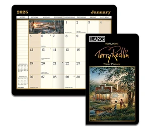 Lang, Terry Redlin 2025 to 2026 2 Year Pocket Planner New - Picture 1 of 5