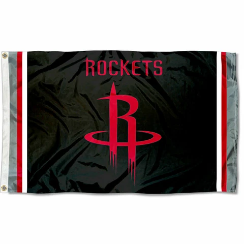 Houston Rockets Black Flag Cover