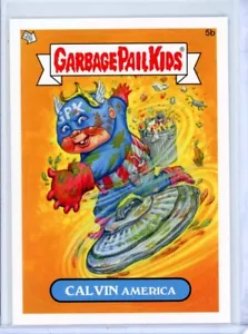 Pegatina base Topps Garbage Pail Kids 2012 BNS1 CALVIN AMERICA 5B - Imagen 1 de 1
