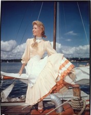 Barbara Ruick on sail boat 1956 Carousel Original 8x10 Vivid Color Transparency