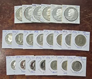 40% Silver Washington, Eisenhower, Kennedy, Dollar Quarter, & Halves Proofs lot - Picture 1 of 1