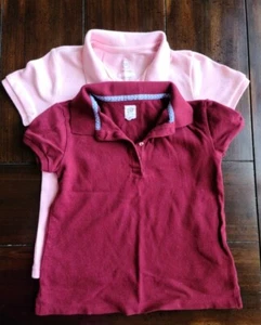 EUC Lot of 2 Kids Polo / Golf Uniform Short-Sleeve Shirts Size Small 6-7 - Picture 1 of 1