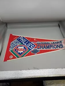 Vintage MLB Philadelphia Phillies 1993 National League Champions Felt Pennant - Picture 1 of 6