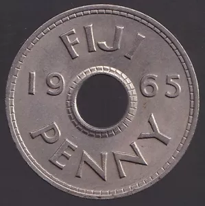 Fiji 1965 One Penny 1d Elizabeth II - Uncirculated - Picture 1 of 3