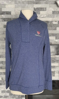 Top de golf Cutter & Buck CB DryTec 1/4 cremallera para mujer talla M Foto 1 de 4