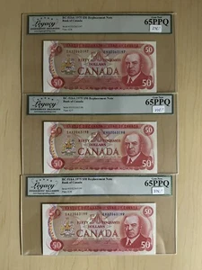 BC-51bA 1975 Bank of Canada $50 - Replacement Note - Legacy 65PPQ - Picture 1 of 3