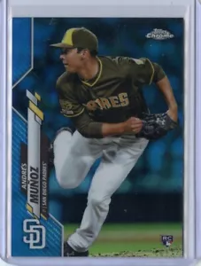 2020 Topps Chrome Andres Munoz San Diego Padres #149 67/150 Blue ๐ฅ๐ฅ๐ Mint - Picture 1 of 2
