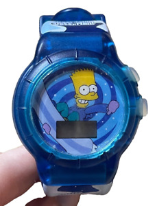 2002 Simpsons Bart Simpson Cool Your Jets Man Official Talking Watch BURGER KING