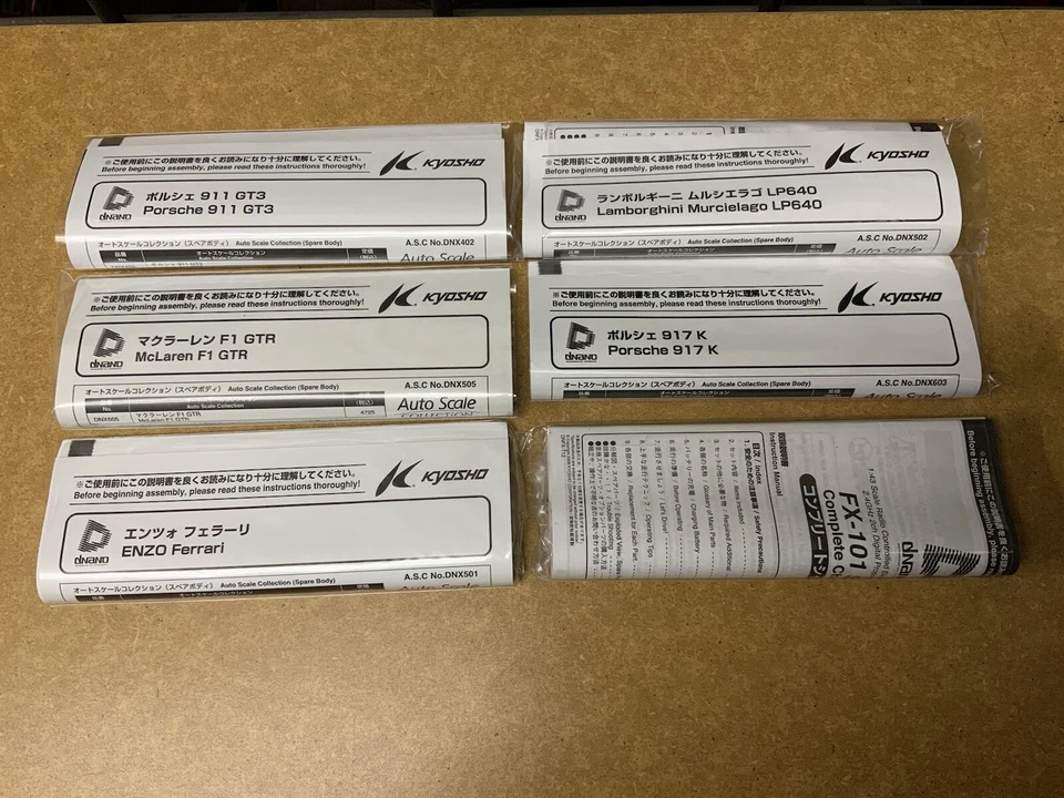 Kyosho Dnano Body Fitting Manuals (Manuals Only) New/Sealed - Image 1 of 1
