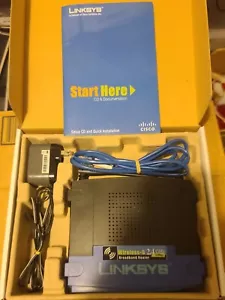 Linksys WRT54G Wireless-G 2.4 Ghz Broadband 4PORT 802.11g Router 2 Antenna W Box - Picture 1 of 2