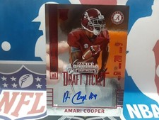🏈2015 Panini Contenders Red Foil Draft Ticket RC Auto Amari Cooper #101