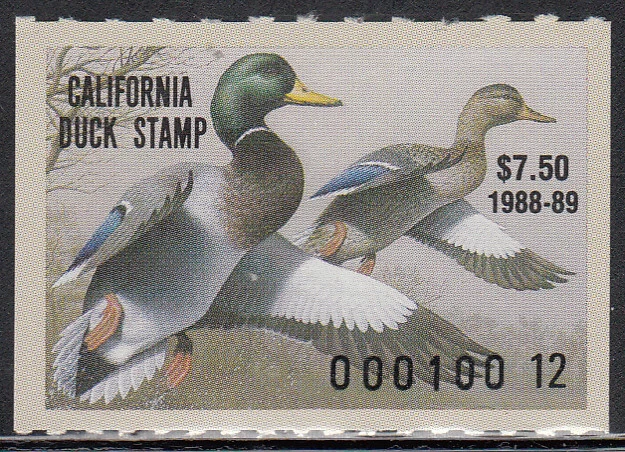 USA California   MNH Waterfowl  Ducks Jaffe CA18  Value $ 12.00 - Image 1 of 1