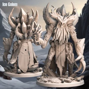 Ice Golem - Frost Tribe - D&D or Wargaming Miniature 32mm - Picture 1 of 1