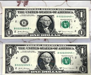2017 A One Dollar ($1) STAR Notes - Lot Of 2 - Bild 1 von 1