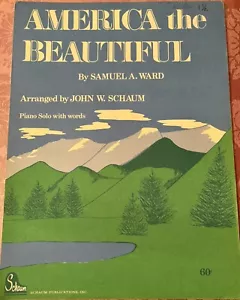America the beautiful di Samuel A. Ward - Foto 1 di 1