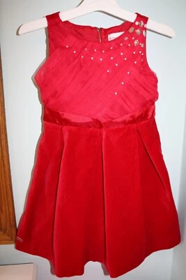 AMERICAN GIRL Size 7 TIS THE SEASON Red Velvet Sparkle Holiday Fancy Dress EUC - Image 1 of 4