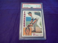1984 TOPPS #8 DON MATTINGLY ROOKIE CARD (YANKEES) PSA 8.5