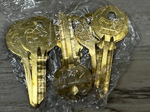 STAR Schlosserzubehör Messing 5YAI3 Schlüsselrohlinge Russwin 6er Set Made in USA NOS - Bild 1 von 7