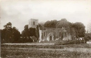 REAL PHOTOGRAPHIC POSTCARD OF TANSOR CHURCH, (NEAR OUNDLE), NORTHAMPTONSHIRE - Picture 1 of 2