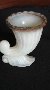 Odd Cornucopia Custard Glass Victorian Toothpick Holder !!! - Picture 1 of 6