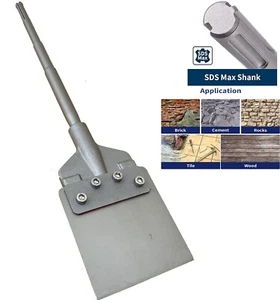 SDS Max 6” Wide Floor Tile Scraper Thinset Scaling Chisel Remove Mort Adhesives - Picture 1 of 11