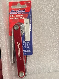 Duralast 8 Stück Klappbarer Sechskant-Satz - metrisch *NEU* fff1 - Bild 1 von 5