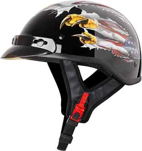 Cartman Cruiser Scooter Motorcycle Half Face Helmet DOT Approved OPEN BOX Med - Picture 1 of 9
