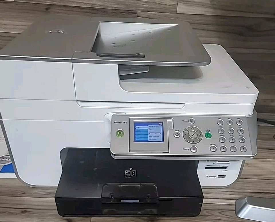 Dell Photo 966 All-In-One Inkjet Color Printer Scan Copy Fax Needs Ink 4422-0d1 - Image 1 of 4
