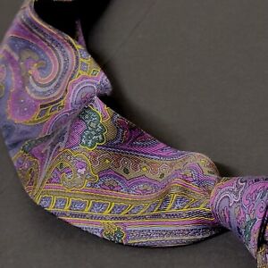 Robert Talbott Best Of Class Mens Colorful Floral Paisley 100% Silk Tie USA