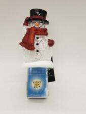Bath and Body Works Christmas Fiber Optic Snowman Nightlight Wallflowers New