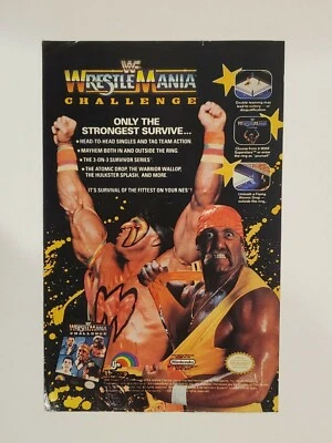 Vintage Retro 1990 & 1992 WWF Wrestlemania video game ads Nintendo Sega Genesis - Image 1 of 2