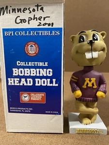 Muñeca Cabeza Bobbing Minnesota Golden Gophers Vintage NCAA BPI Identificación: Ty14 - Imagen 1 de 1