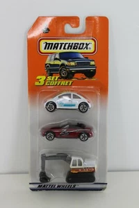 DIE CAST MATCHBOX 3 SET VW CONCEPT 1 BMW Z3 DIRT DIGGER 36644 HOTWHEELS MATTEL  - Bild 1 von 2