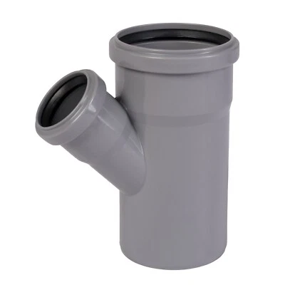 HT Rohr Abzweig Abzweigung T-Stück Y-Stück DN110/75 67° Abwasserrohr - Bild 1 von 4