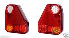 2x Led Rear Combination Lights Triangle Caravan Motorhome Trailer Chassis E-mark