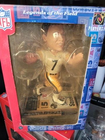 Ben Roethlisberger Ticket base white jersey Bobblehead NIB Steelers Cover