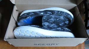 Sperry Boys Shoes Salty Washable/Grey Camo size 2M SCK265985 - Picture 1 of 4
