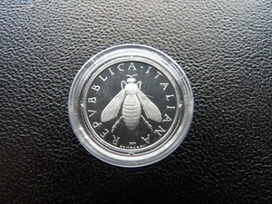 Italia Italiana 1991 Año 2 Liras Rama Olivo Miel Abeja PRUEBA Moneda Aluminio - Imagen 1 de 6