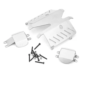 Chasis de acero inoxidable guardias placa de deslizamiento para TAMIYA CC02 RC kit de actualización de coche - Imagen 1 de 8